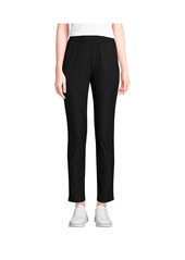 Lands' End Women's Active High Rise Soft Performance Refined Tapered Ankle Pants - Black