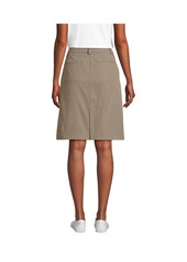 Lands' End Women's Active Performance Chino Skort Top of the Knee - Khaki