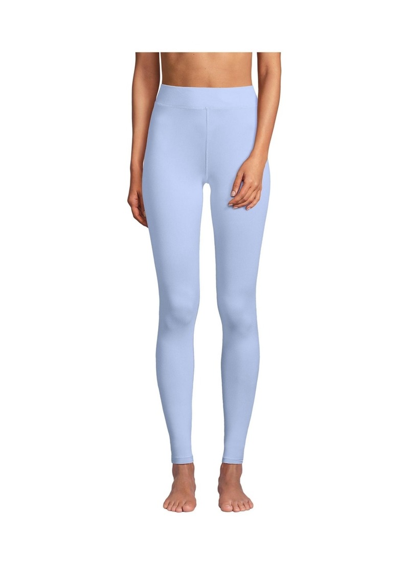 Lands' End Women's Baselayer Cozy Thermaskin Pants - Light cornflower