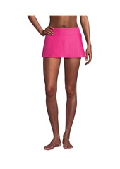 Lands' End Women's Texture Mini Swim Skirt Swim Bottoms - River mist