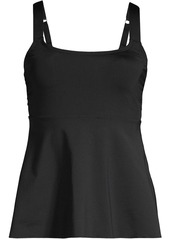 Lands' End Women's Dd-Cup Flutter Scoop Neck Tankini Top - Black