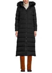 Lands' End Women's Down Maxi Winter Coat - Black