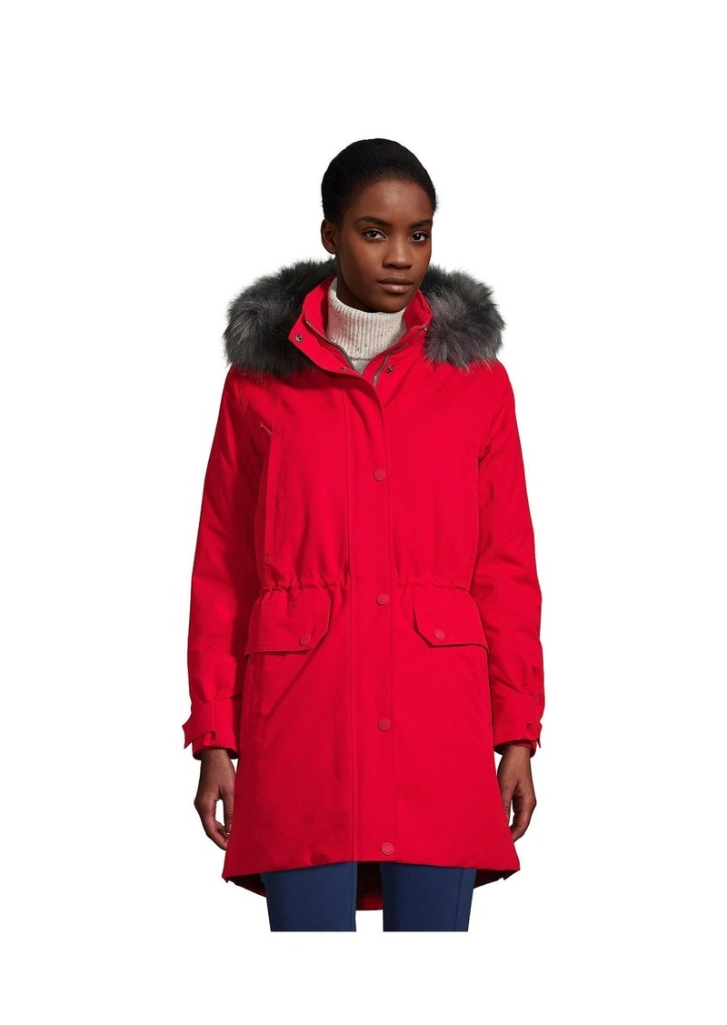 Lands' End Women's Expedition Waterproof Winter Down Parka - Rich red
