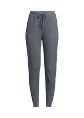 Lands' End Women's Cashtouch Faux Cashmere Cozy Jogger Pants - Rosewood smoke