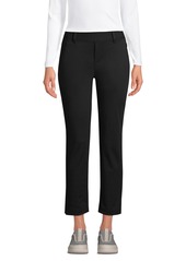 Lands' End Women's Flex Mid Rise Pull On Crop Pants - Deep sea navy