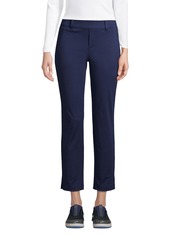 Lands' End Women's Flex Mid Rise Pull On Crop Pants - Deep sea navy