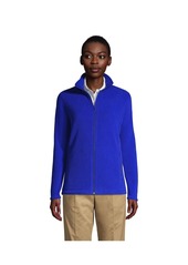 Lands' End Women's Full-Zip Mid-Weight Fleece Jacket - Evergreen