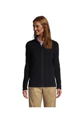 Lands' End Women's Full-Zip Mid-Weight Fleece Jacket - Evergreen