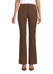 Lands' End Women's High Rise Bi Stretch Pintuck Boot Cut Pants - Allspice