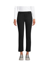 Lands' End Women's Flex Mid Rise Pull On Crop Pants - Deep sea navy