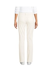 Lands' End Women's Mid Rise Straight Leg Corduroy Pants - Ivory