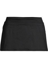 Lands' End Women's Mini Swim Skirt Swim Bottoms - Deep sea navy