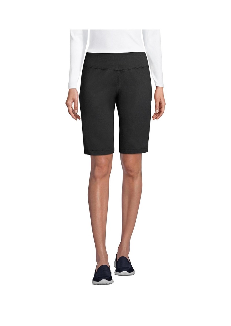 Lands' End Women's Active Relaxed Shorts - Black