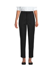 Lands' End Petite High Rise Bi Stretch Pintuck Pencil Ankle Pants - Allspice