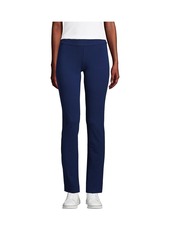 Lands' End Women's Starfish Mid Rise Slim Leg Elastic Waist Pull On Pants - Forest moss