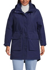 Lands' End Women's Plus Size Squall Waterproof Insulated Winter Parka - Black