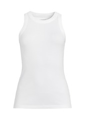 Lands' End Women's Rib Tank Top - Pale lilac frost