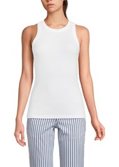 Lands' End Women's Rib Tank Top - Pale lilac frost