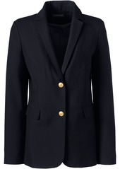 Lands' End Women's School Uniform Hopsack Blazer - Deep navy