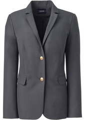 Lands' End Women's School Uniform Hopsack Blazer - Deep navy