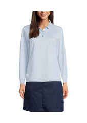 Lands' End Women's Long Sleeve Rapid Dry Polo Shirt - Classic navy