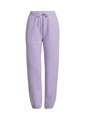 Lands' End Women's Serious Sweats High Rise Jogger Pants - Deep sea navy