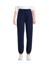 Lands' End Women's Serious Sweats High Rise Jogger Pants - Lavender cloud