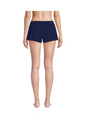 Lands' End Women's Smoothing Control Curvy 3 Inch Swim Short - Deep sea navy