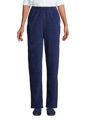 Lands' End Women's Sport Knit High Rise Corduroy Pants - Deep sea navy