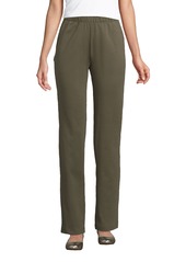 Lands' End Women's Sport Knit High Rise Pants - Rich camel