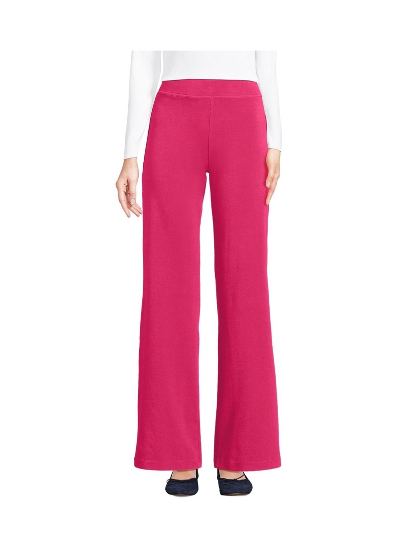 Lands' End Women's Starfish High Rise Wide Leg Pants - Spiced rhubarb