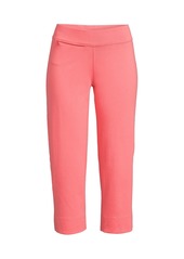 Lands' End Women's Starfish Mid Rise Crop Pants - Wood lily