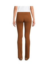 Lands' End Women's Starfish Mid Rise Slim Leg Pants - Dark caramel