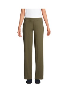 Lands' End Women's Starfish Mid Rise Straight Leg Pants - Forest moss