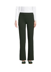 Lands' End Women's Starfish Mid Rise Straight Leg Pants - Black