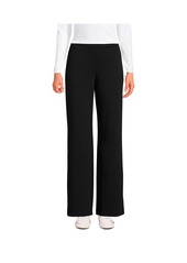 Lands' End Women's Starfish High Rise Wide Leg Pants - Charcoal heather
