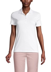 Lands' End Women's Supima Cotton Polo Shirt - White