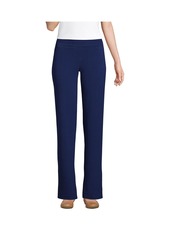 Lands' End Women's Tall Starfish Mid Rise Straight Leg Pants - Forest moss