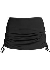 Lands' End Women's Tummy Control Adjustable Swim Skirt Swim Bottoms - Black