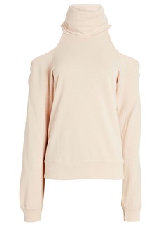 Lanston Cold-Shoulder Cotton-Blend Sweater