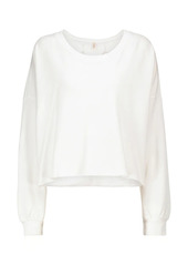 Lanston Cutout cotton-blend terry sweatshirt