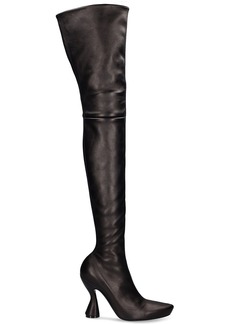 Lanvin 105mm Muse Knee High Leather Boots