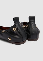 Lanvin 10mm Studded Leather Ballerinas