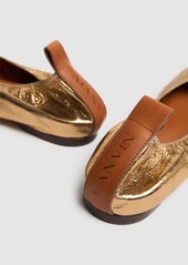 Lanvin 5mm Laminated Ballerina Flats