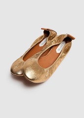 Lanvin 5mm Laminated Ballerina Flats