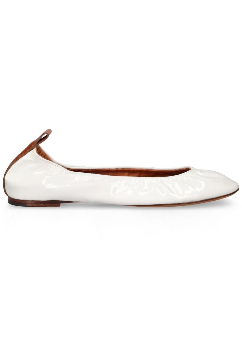 Lanvin 5mm Patent Leather Ballerinas