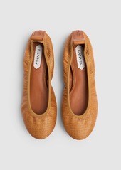 Lanvin 5mm Raffia Ballerinas