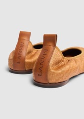 Lanvin 5mm Raffia Ballerinas