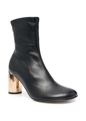 Lanvin 75mm round-toe leather boots