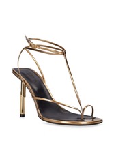 Lanvin 95mm Sequence Metallic Leather Sandals